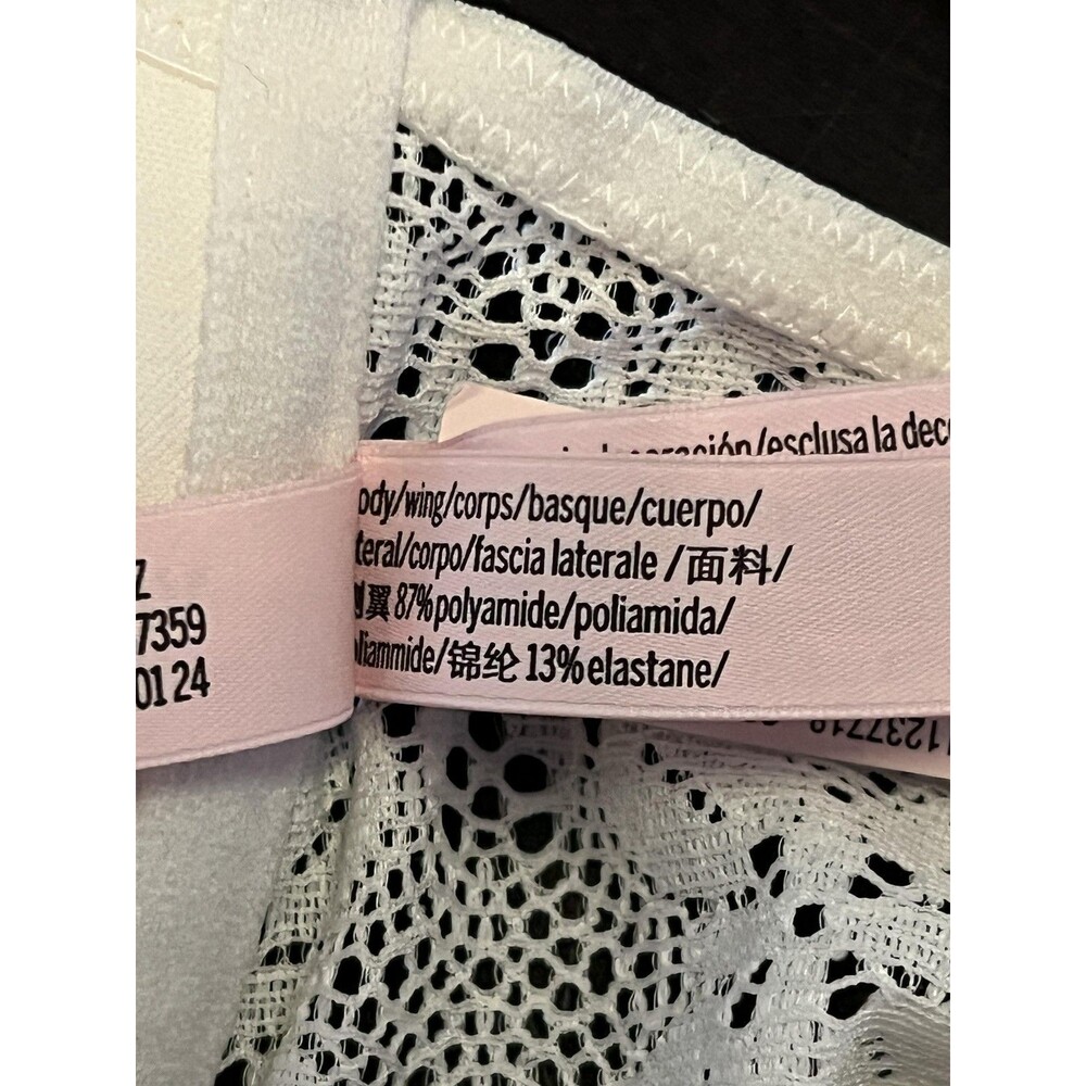 Victoria's Secret Bra Womens 38C White Lace Push Up Front Closure Crossback - Picture 10 of 10